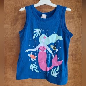 Hanna Andersson Blue Mermaid Kids Tank Top